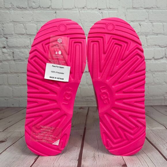 Ugg Classic Mini Pink Clear Waterproof Boots Women’s Size 6 (S/N 1112386K) - Picture 9 of 10